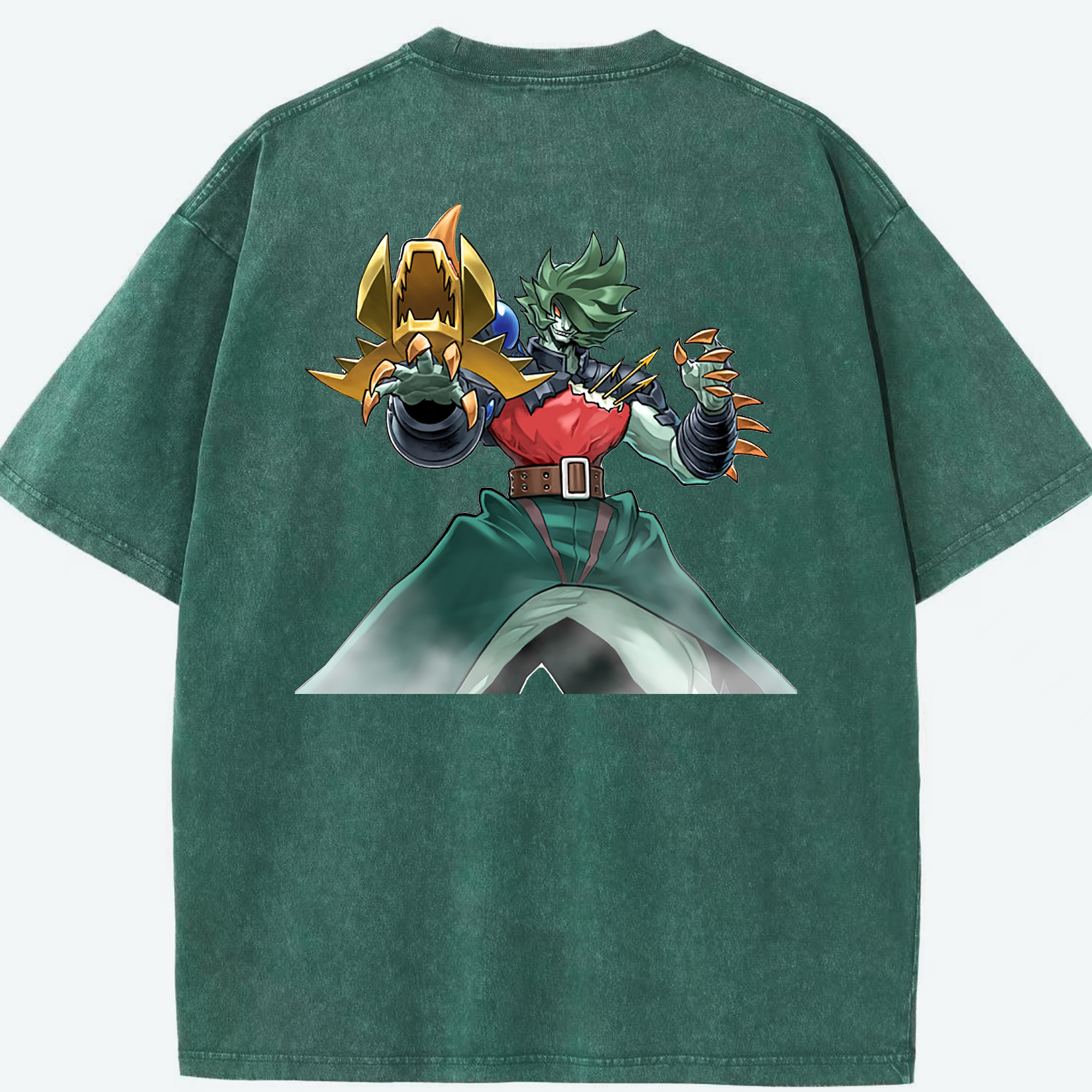 （画像用） 遊☆戯☆王 Yu-Gi-Oh! 綿100% ヴィンテージ風 半袖Tシャツ（背面プリント）
